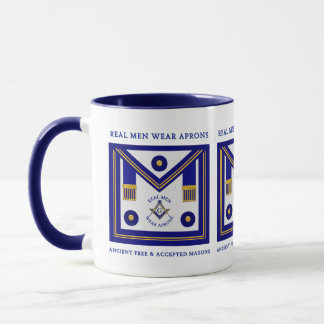 Mug Masonic Real Men Portent des tabliers MM