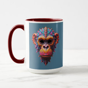 Mug Masque de chimpanzé orné