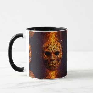 Mug Masque d'horreur de visage citrouille