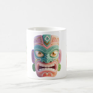 Mug Masque Tiki d'Art Pop Moderne