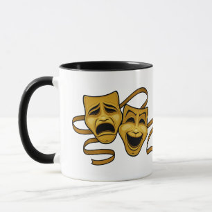 Mug Masques de théâtre de comédie et de tragédie d