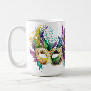 MUG MASQUES MARDI GRAS COLORÉS