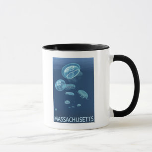 Mug MassachusettsScène de méduses