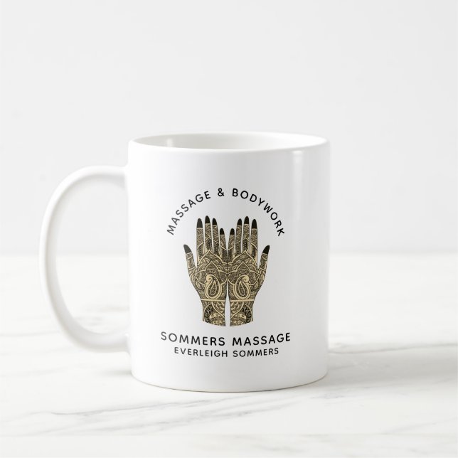 Mug Massage Thérapeutique Corps Travail Mehndi Henné M (Gauche)