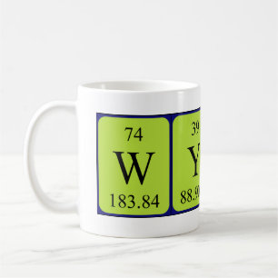 Mug Masse de nom de table périodique Wyatt