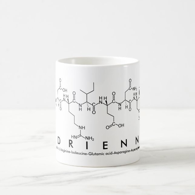 Mug Masse de nom du peptide Adrienne (Centre)