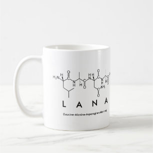 Mug Masse de nom du peptide de Lana