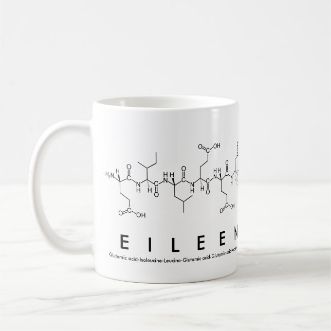 Mug Masse de nom du peptide Eileen (Gauche)