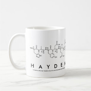 Mug Masse de nom du peptide Hayden