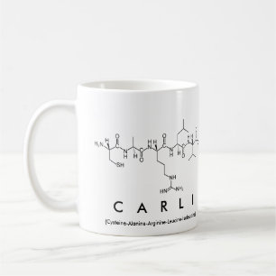 Mug Masse du nom du peptide Carli