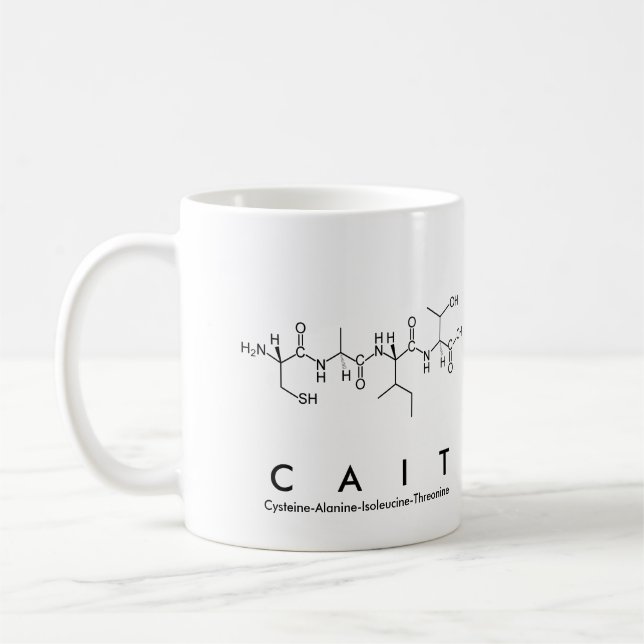 Mug Masse du nom du peptide de la cage (Gauche)
