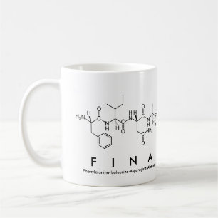 Mug Masse du nom du peptide Fina