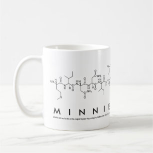 Mug Masse du nom du peptide Minnie