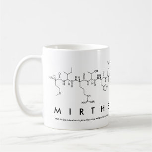 Mug Masse du nom du peptide Mirthe