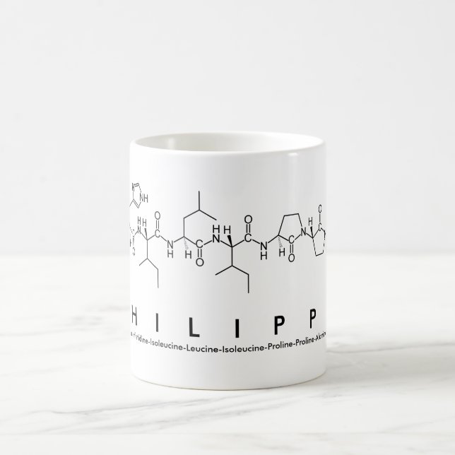 Mug Masse du nom du peptide philippin (Centre)