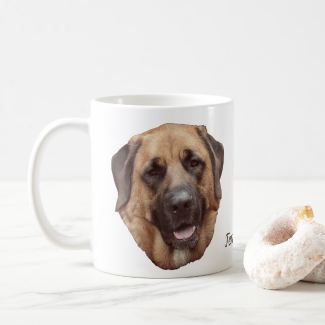 Mug Mastiff Amoureux des chiens personnalisé (Avec donut)