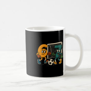 Mug Match de foot drôle 6 contre 7 avec des personnage