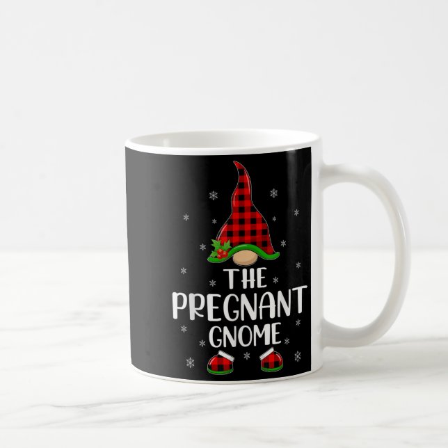 Mug Matching Family Buffalo Plaid The Pregnant Gnome C (Droite)