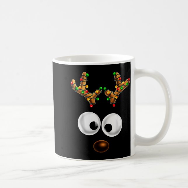 Mug Matching Family Christmas Reindeer Face Christmas  (Droite)
