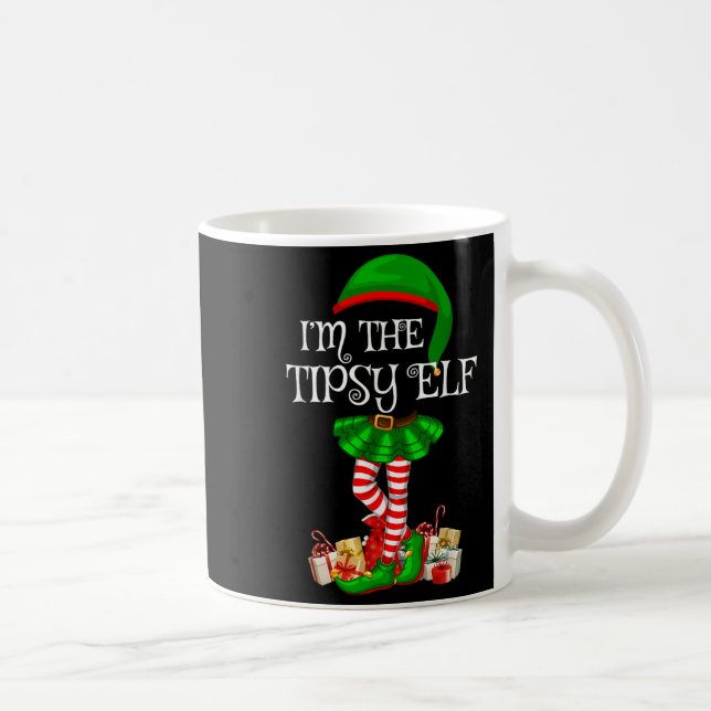 Mug Matching Family Group I'm The Tipsy Elf Christmas  (Droite)