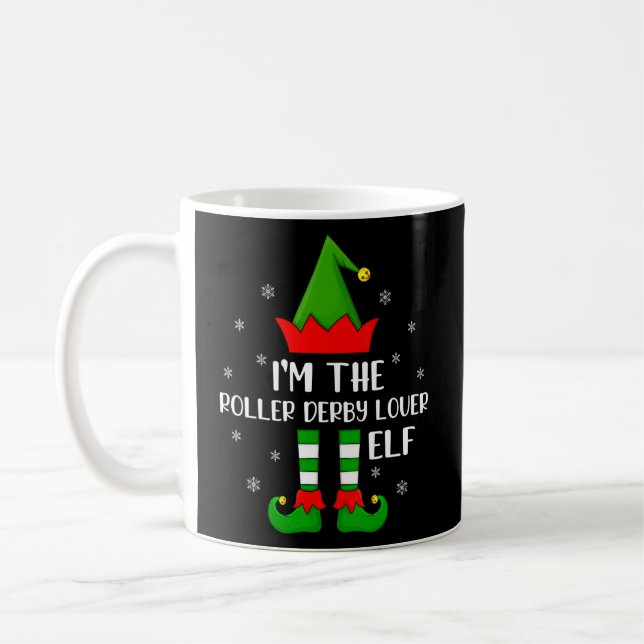Mug Matching Family I'm The Roller Derby Elf Christma (Gauche)