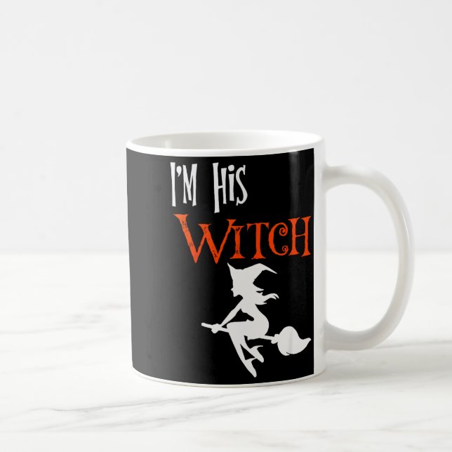 Mug Matching Halloween I'm His Witch_i'm Her Boo Coupl (Droite)