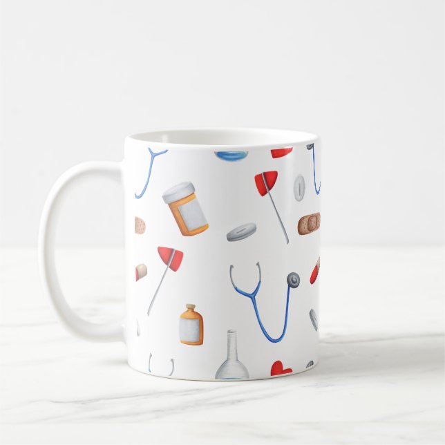Mug Matériel hospitalier et clinique médecin ou infirm (Gauche)