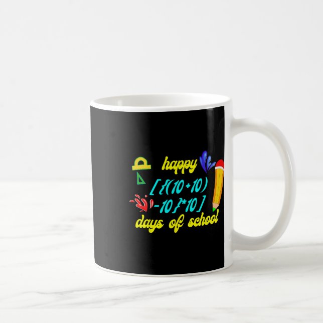 Mug Math Formula Heureux 100 Jours De L'École Drôle Ma (Droite)