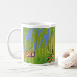 Mug Matin Danse Chérie lever du soleil sur l'air