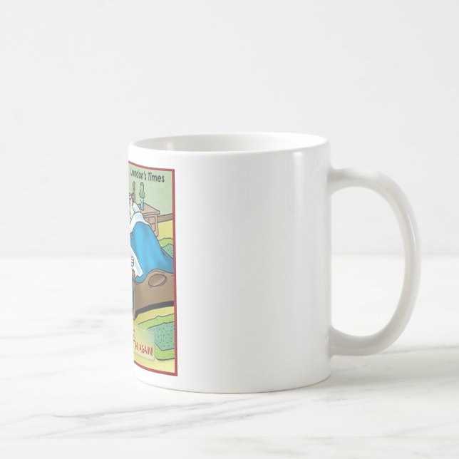 Mug Matin Garlic Respiration drôle Offbeat Dons Cartoo (Droite)