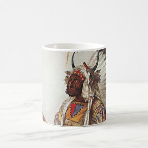 Mug Mato-Tope, Un portrait en chef mandan par Karl Bod