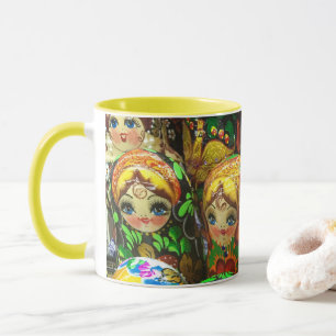 Mug Matryoshka Poupées Souvenir Kiosque Voyage Photo