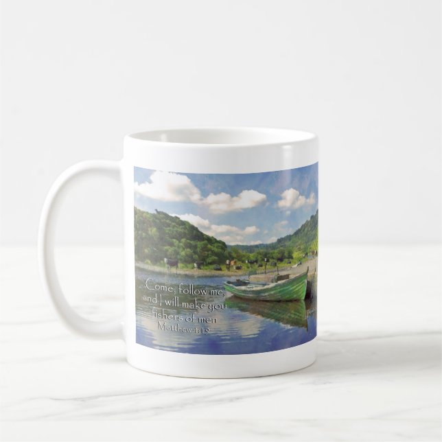 Mug Matt. 4:19 Viens Me suivre...pêcheurs d'hommes (Gauche)