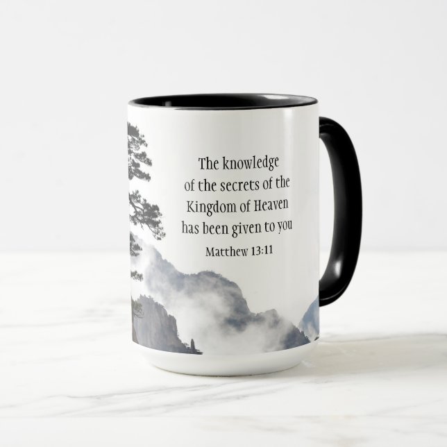 Mug Matthew 13:11 Secrets of the Kingdom of Heaven (Devant droit)
