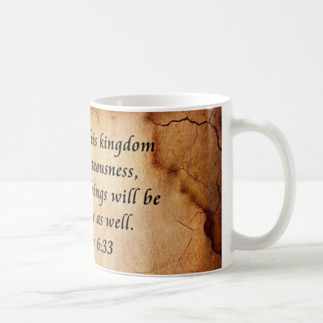 Mug Matthew 6:33 Bible (Droite)