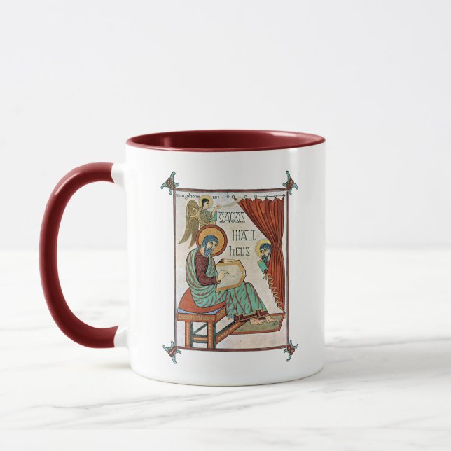 Mug Matthew Du Manuscrit Médiéval De Lindisfarne (Gauche)