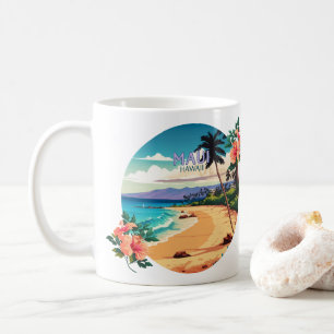 Mug Maui Hawaii Kaanapali Beach Café rétro Vintage M