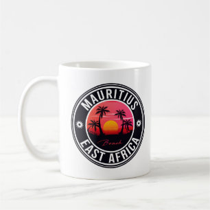 Mug Maurice Afrique de l'Est Rétro Sunset Souvenirs 60