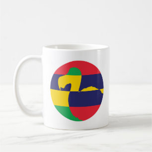 Mug Maurice Dodo Mauricien Drapeau animal national