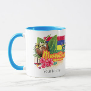 Mug Maurice Retro Océan Indien Dodo et drapeau Vintage