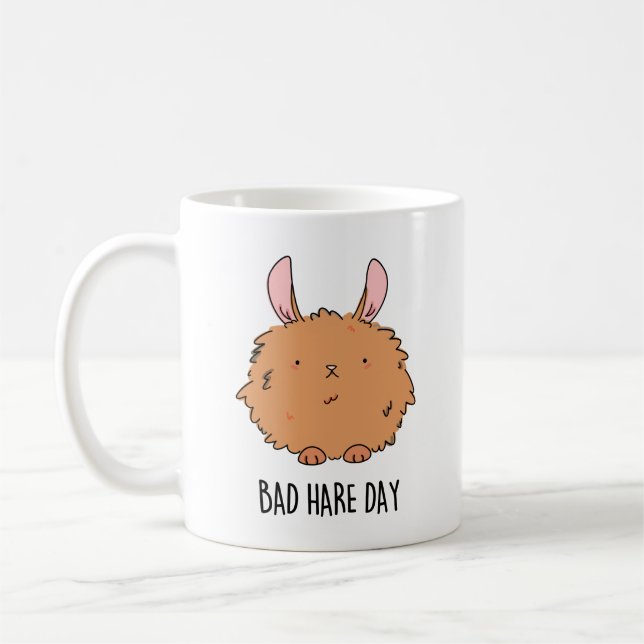 Mug Mauvaise journée de lièvre amusant jeu de lapin (Gauche)