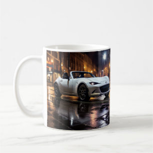 Mug Mazda MX5 Miata ND Gen 4 Snowflake White Pearl Mu