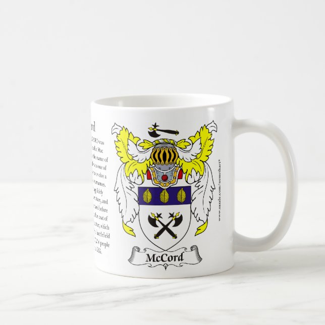 Mug McCord, l'origine, la signification et la crête (Droite)
