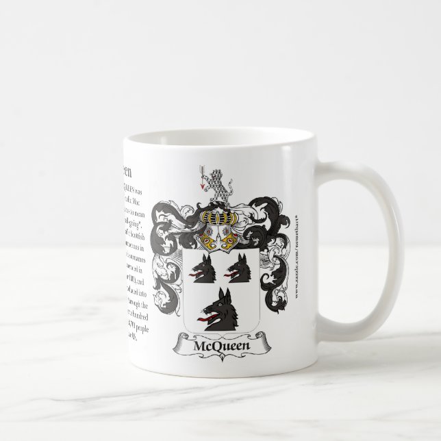 Mug McQueen, l'origine, la signification et la crête (Droite)