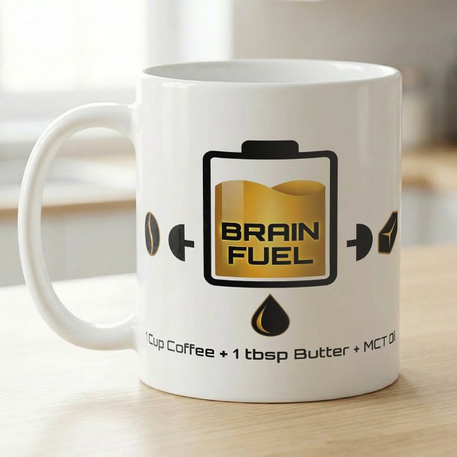 Mug MCT Coffee Butter Recipe Focus Battery (Créateur téléchargé)