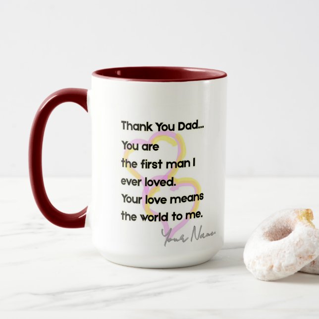 Mug MD02 #ThankYouPapa (Avec donut)