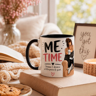 Mug Me Time Coffee Mug, Funny Self Care Gift for Women