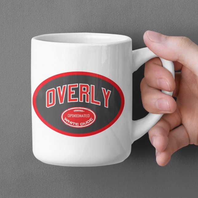 Mug Mec blanc à l'opinion exagérée (Créateur téléchargé)