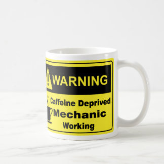 Mug Mécanicien d'avertissement de caféine