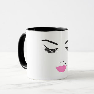 Mug Mèches de visage de maquillage de beauté et